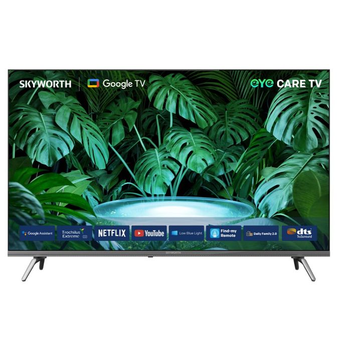 Skyworth 32 Inch FHD Smart Google TV 32E3500G , Full HD LED Television, Built-In WiFi, Bluetooth, Netflix, YouTube, Voice Assistant+7 FREE GIFTS(1 YEAR WARRANTY)