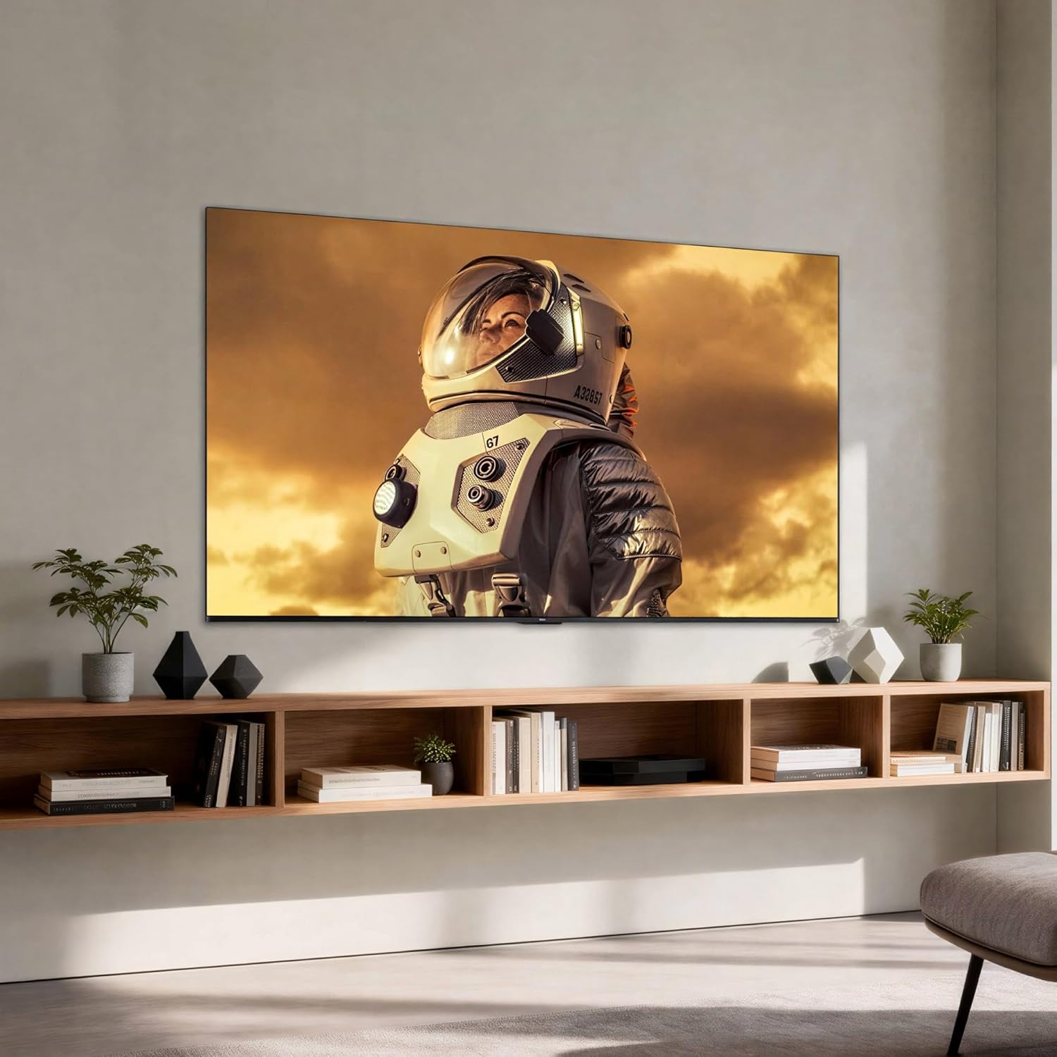TCL 65" inches Metallic Bezel Less Series 4K Ultra HD Smart LED Google TV,Dolby Vision- 65V6D WITH VOICE CONTROL+FREE WALL BRACKET+POWER GUARD+EXTENSION