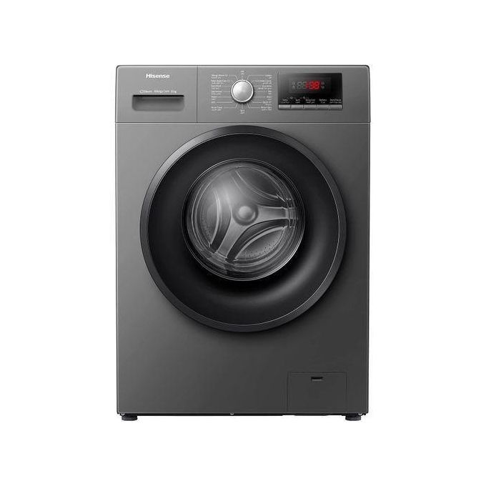 Hisense 8kg Fully-Automatic Front Load Washing Machine - WFPV8012EMT Grey + 2 Years Warranty