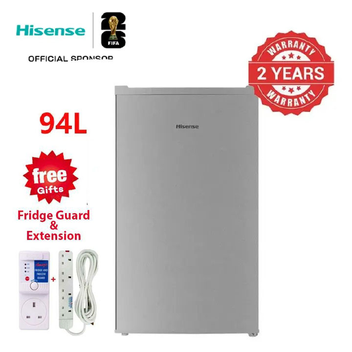 Hisense 94L Single Door Fridge (REF094DR) - Energy Saving Refrigerator - 2 Years Warranty