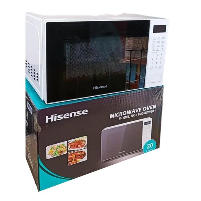 Hisense 20L Digital Microwave Oven - H20MOWS11 700W Solo Countertop Cooker + 2 Years Warranty