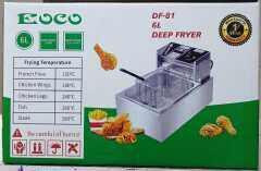 🔥 EOCO 6L Single Deep Fryer – Stainless Steel Electric Fryer, Fast Heating, Adjustable Temperature