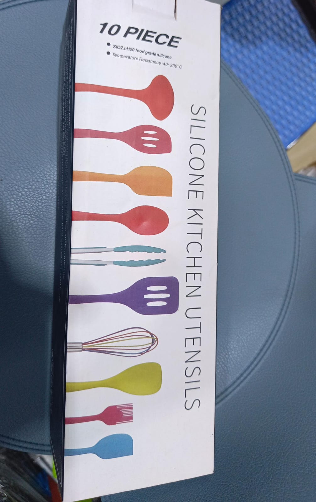 🏆 Top Pick 🏆10-Piece Pure Silicone Spoon Set – Heat-Resistant, Non-Stick, Dishwasher Safe, Modern Kitchen & Dining Utensils