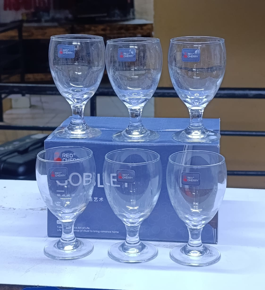 ✨ Premium 6-Piece 300ml Short Wine Glass Set | Heavy-Duty Clear Stemless Dessert Goblets | Unique & Classy Casual Dining Beverage Resource ✅