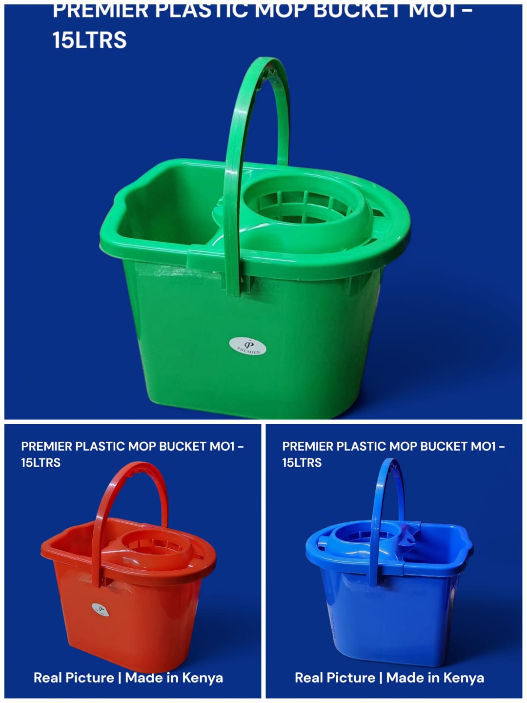 Premier Mop Bucket 🧹 Professional Cleaning Solution | Heavy-Duty Construction with Integrated Wringer | Ergonomic Handle & Easy-Pour Spout for Efficient Floor Cleaning ✨