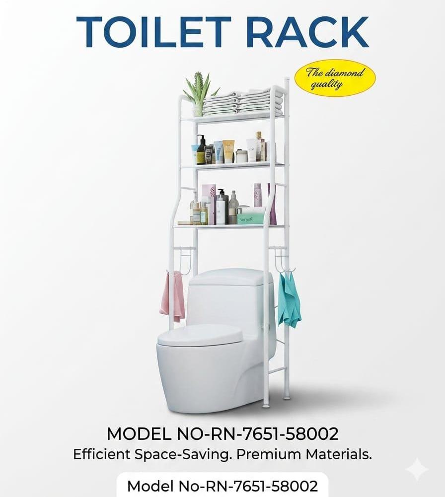 🚽 Over-the-Toilet Storage Rack | Space-Saving Bathroom Organizer Shelf ✨🛀