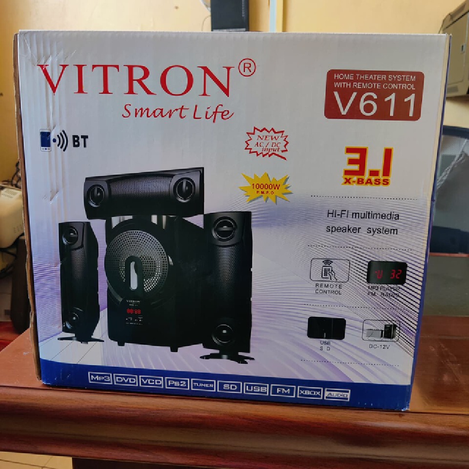 Vitron 3.1 Channel Multimedia Speaker System – Model V611 🔊✨