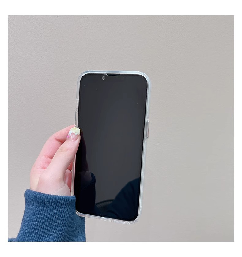 Matte Semi-transparent Shockproof Phone Case For iPhone 17 16 15 14 13 12 Pro Max  Color Contrast Camera Frame Soft Protective Cover