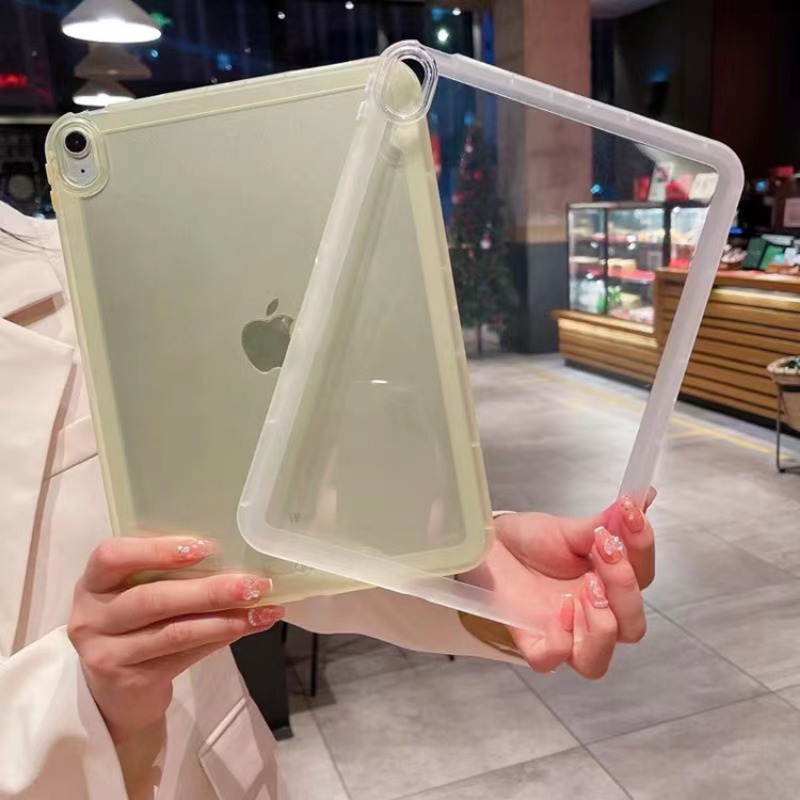 Transparent Light Thin Simple Soft Silicone Shockproof Tablet Case For iPad Mini 6 5 4 iPad 9.7 5th 6th Air 3 4 5 iPad 11 2025 10.2 7th 8th 9th 10th Matte Clear iPad Casing Cover Hot Sale