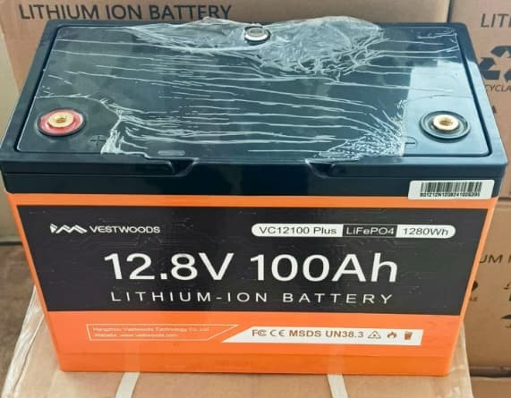 Vestwoods Encube VC12100 Plus 12.8V 100Ah LiFePO4 Lithium Battery