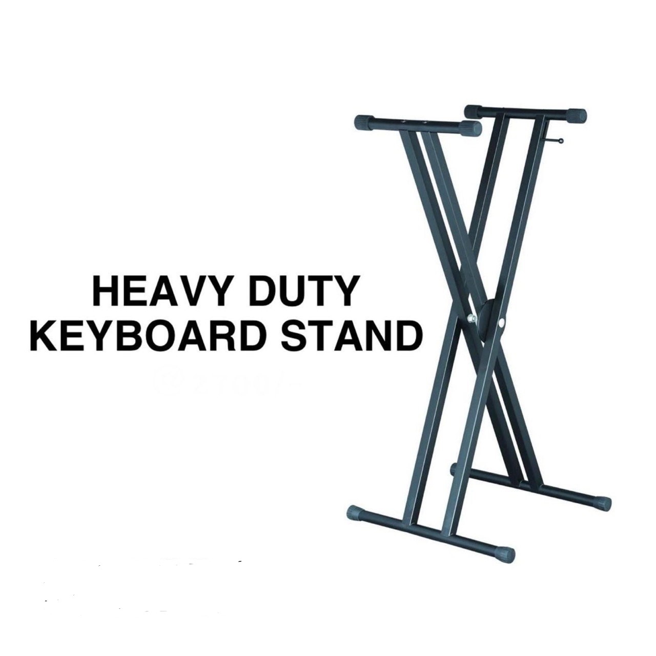 Heavy Duty Double-X Adjustable Keyboard Stand