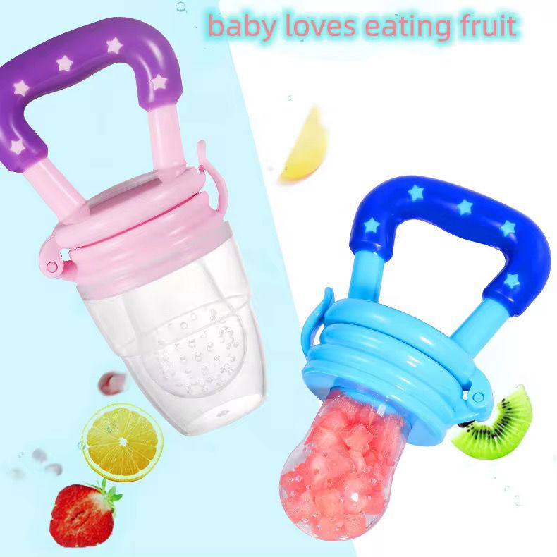 Baby Fresh Fruit Food Pacifier Feeder Silicone Nibbler Pacifier Training Massaging Toy Teether