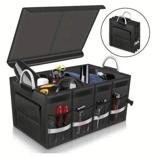 Heavy duty Car Boot Organizer with Foldable Cover, Car Boot Organizer Storage, Large Boot tidy for Car, Car Boot Storage Box and Bag, Boot Organizer for Small Car and Suv, All cars