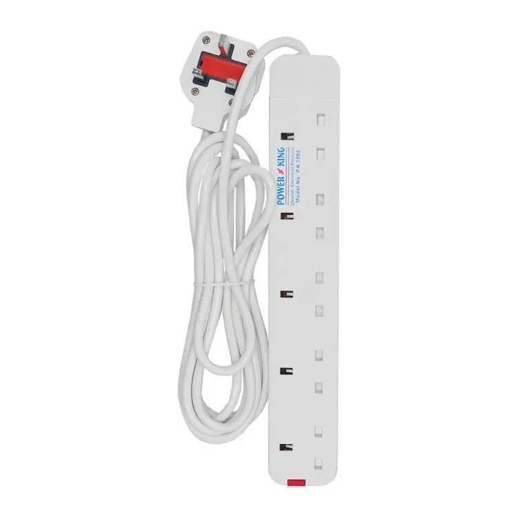 Premium Heavy-Duty Power Extension Cable 🔴 Multi-Outlet Extension Cord with Surge Protection | Safe Long-Reach Electrical Power Strip Socket for Home & Office ✨