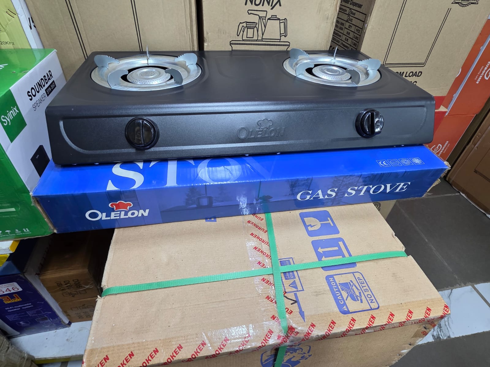 Olelon 2-Burner Steel Gas Cooker 🔥 (Home Appliances & Kitchenware).The Olelon 2-Burner Steel Gas Cooker is a durable and reliable countertop cooking appliance designed for everyday kitchen use. Featu