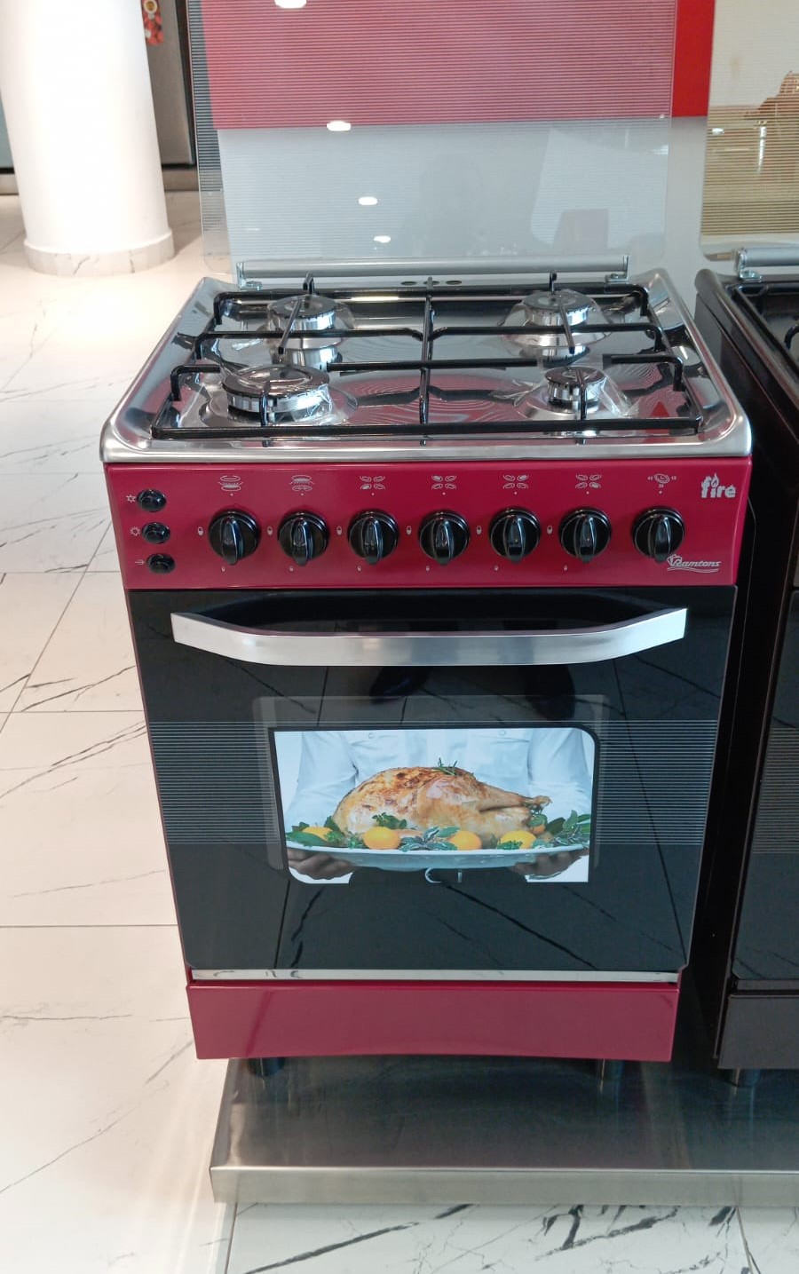 RAMTONS 55 x 55, All 4 Gas Burners + GAS OVEN Auto-ignition Free Standing Cooker