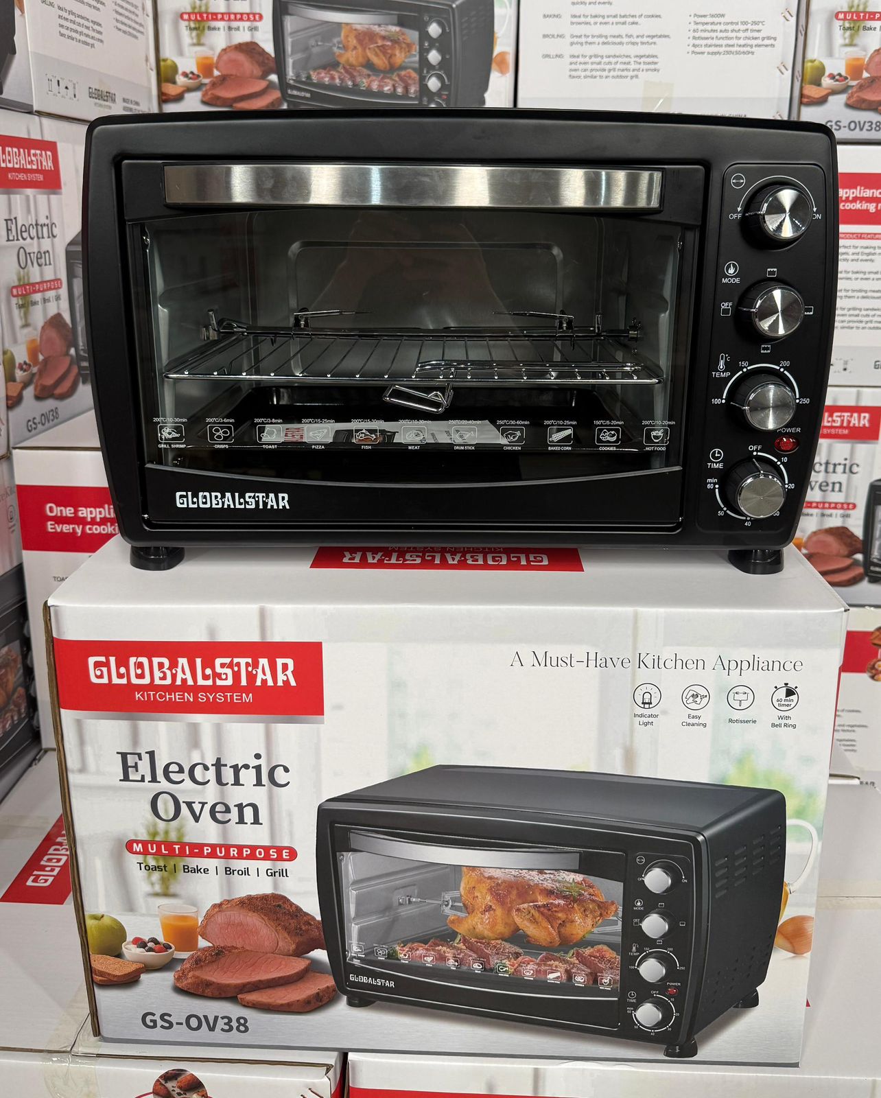 Globalstar 38L Electric Oven With Rotisserie