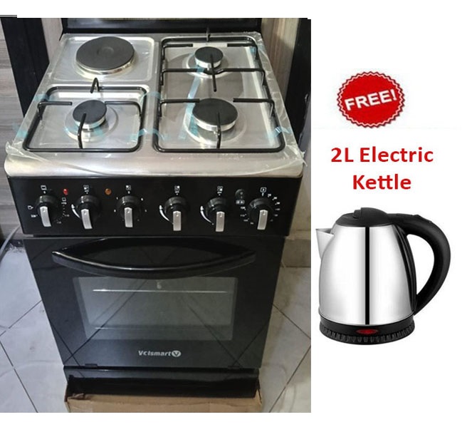 SUPER SALE!! VOLSMART 60 x 60, 3G + 1E, Rotisserie & Electric Oven Standing Cooker + GIFTS