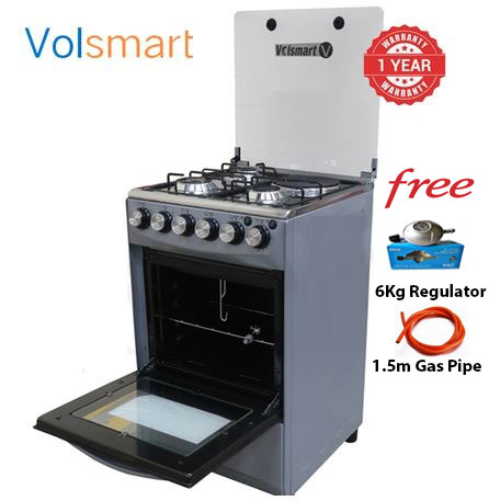 VOLSMART COOKER - 50 x 55, 3 Gas Jet Pool Burners + 1 Hot Plate + Electric Oven