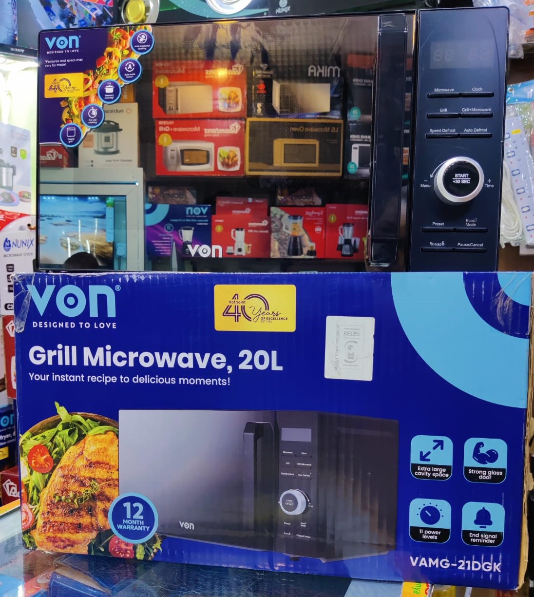[SUPER SALE!] VON Digital Grill Microwave Oven, 20L - 700W