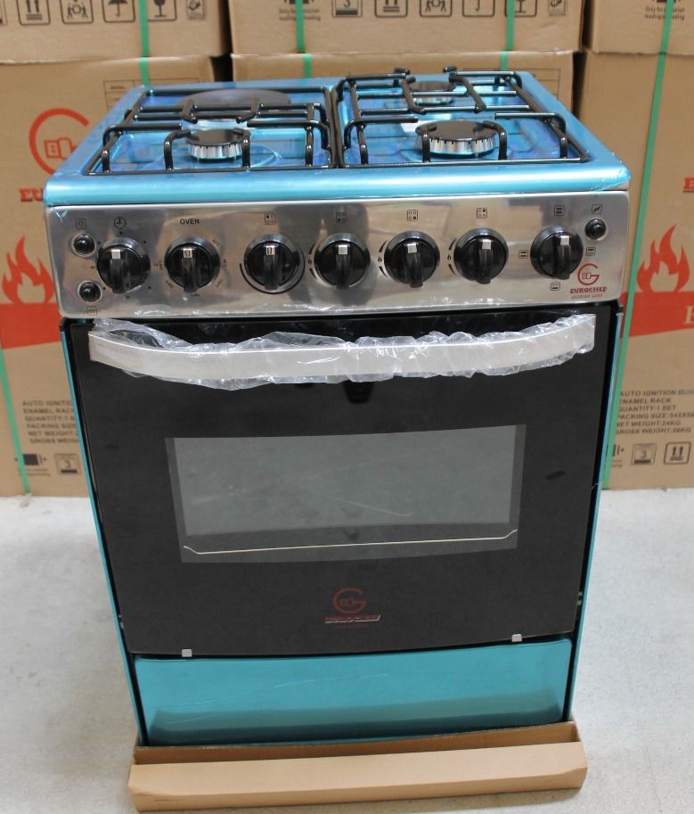 EUROCHEF COOKER - 60 X 60, 3 Gas Jet Burners + 1 Hot Plate, Rotisserie & Electric Oven