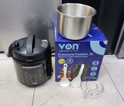 [NEW MODEL] VON 6L STAINLESS STEEL POT Electric Pressure Cooker