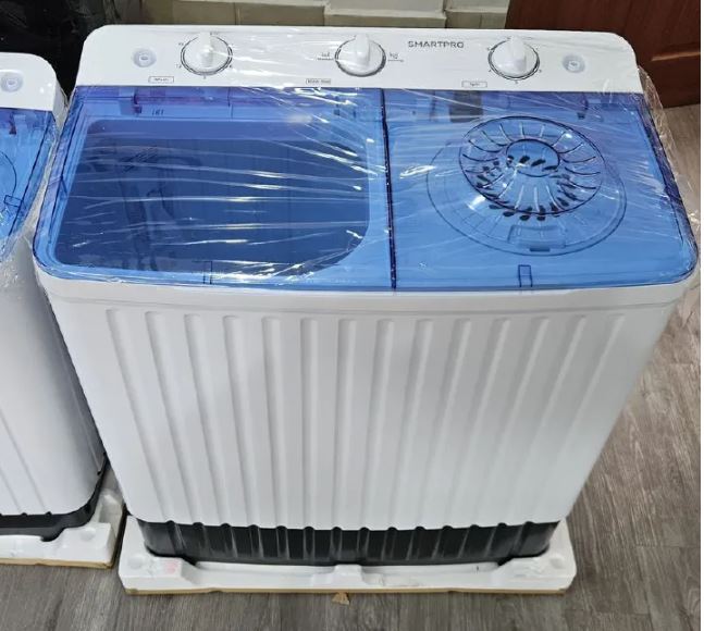 SMARTPRO  8KG Twin Tub Semi  -Automatic Washing Machine