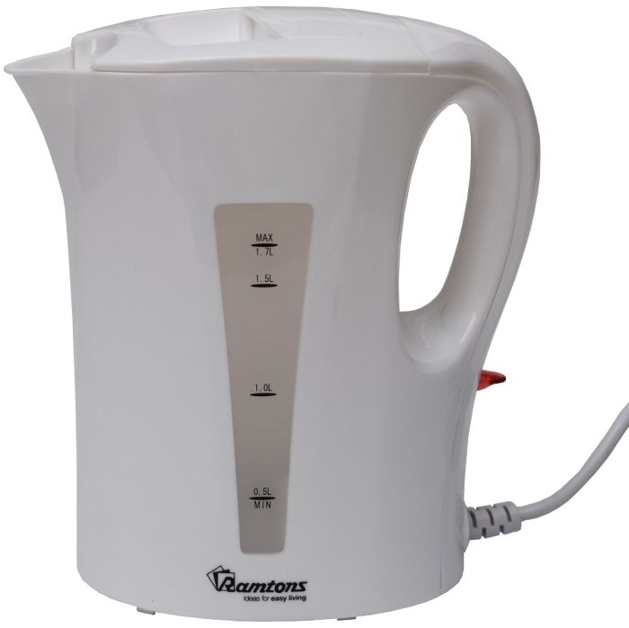 Ramtons RM/399 - 1.7 Ltrs Corded Electric Kettle - White (1YR WRTY)