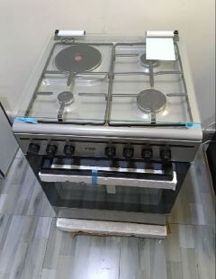 VON 60 X 60, 3 Gas Jet Burners + 1 Hot Plate Standing Cooker, FLAME FAILURE SAFETY & TURBO FAN, Electric Oven Cooker