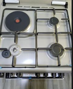 VON 60 X 60, 3 Gas Jet Burners + 1 Hot Plate Standing Cooker, FLAME FAILURE SAFETY & TURBO FAN, Electric Oven Cooker