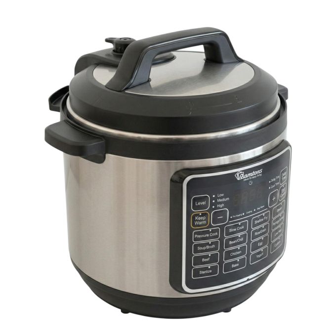 SUPA OFFER!! RAMTONS 8L Electric Pressure Cooker - makes Yoghurt, Silver