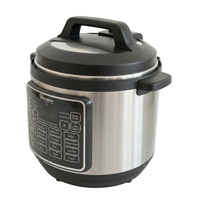 SUPA OFFER!! RAMTONS 8L Electric Pressure Cooker - makes Yoghurt, Silver