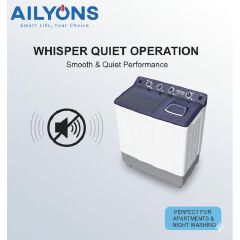 AILYONS 8KG Semi Automatic Powerful, Durable & Energy Saving  Twin Tub Washing Machine