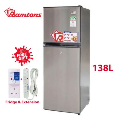 TODAY ONLY!! RAMTONS 138L Double Door Fridge