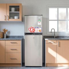 TODAY ONLY!! RAMTONS 138L Double Door Fridge