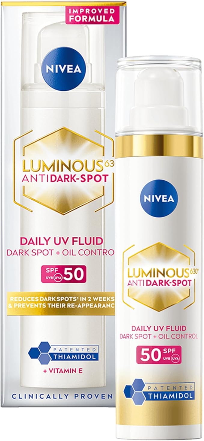 Nivea Luminous 630 Day Cream Protects From Dark Spots, Hyperpigmentation & Photoaging, Face Moisturizer with Hyaluronic acid And Vitamin E 40ml