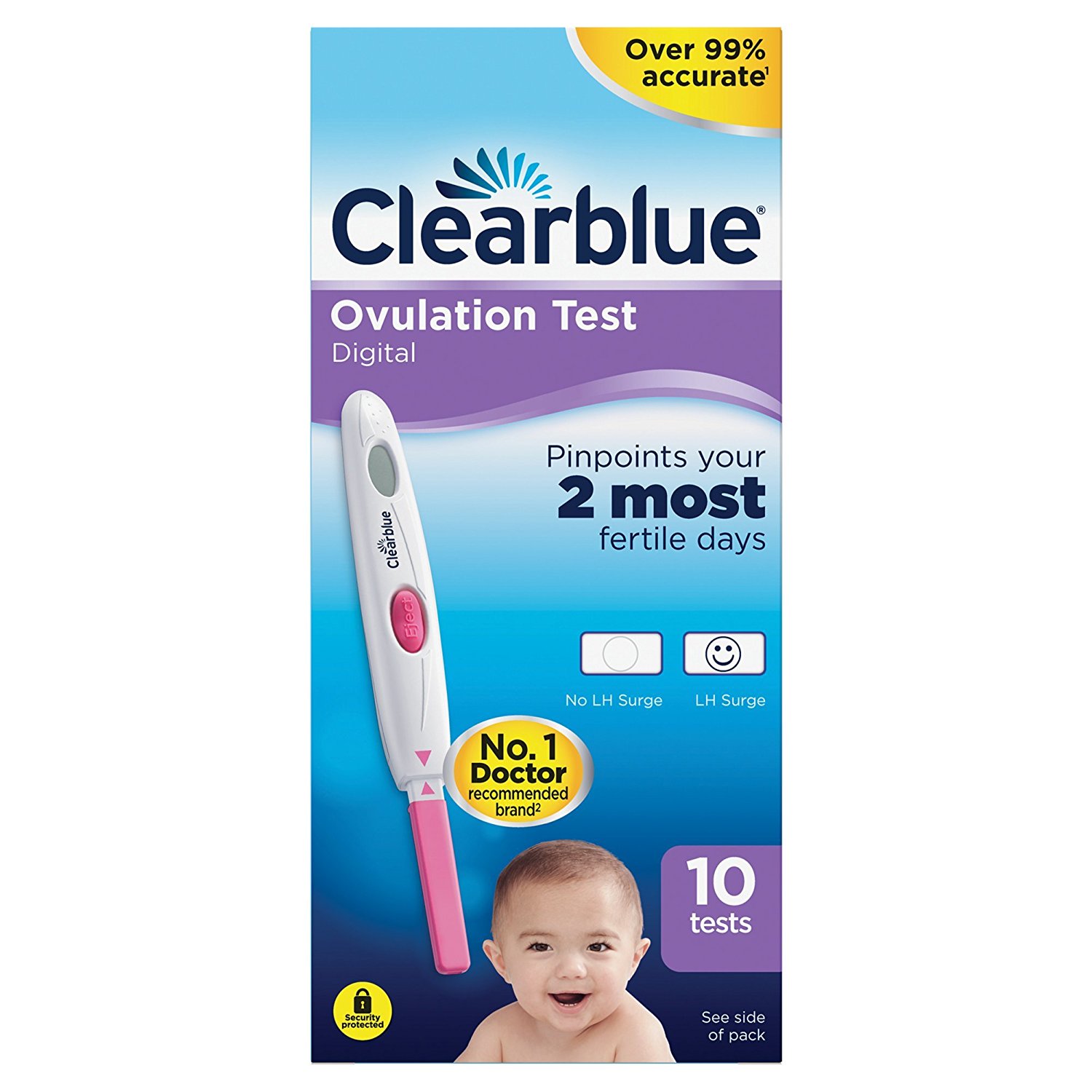 Clear Blue Digital Ovulation Test Kit 10s