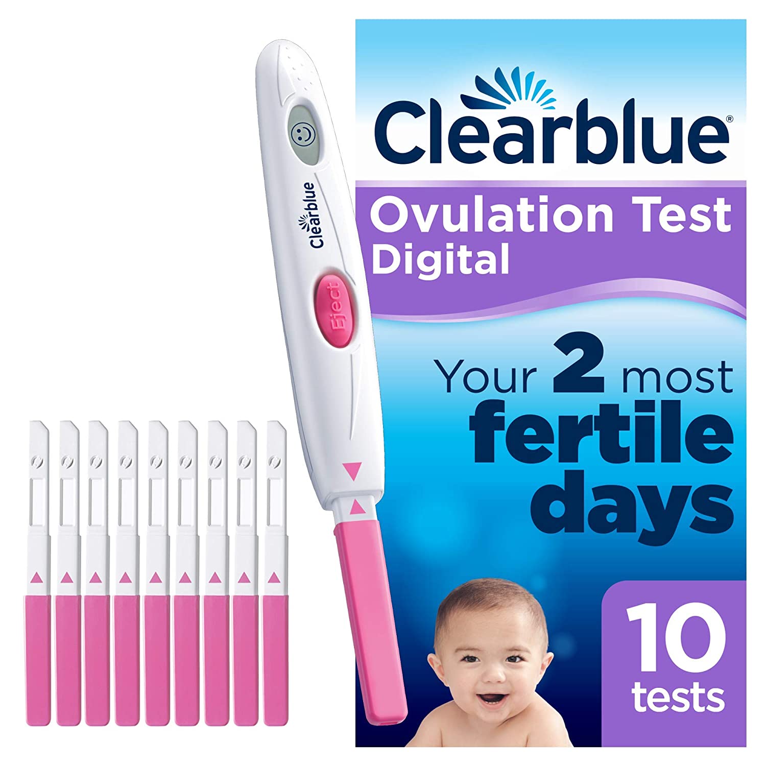 Clear Blue Digital Ovulation Test Kit 10s