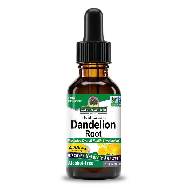 Natures Answer Dandelion Root Extract Alcohol Free 30ml