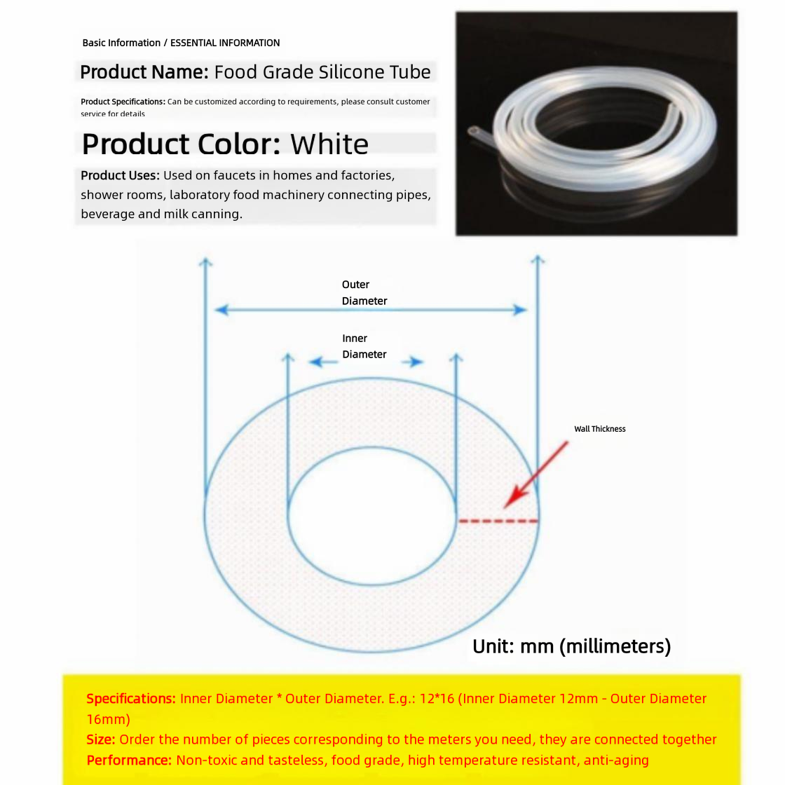 5 meters Silicon Aquarium  Oxygen Pump Hose Air Bubble Stone Aquarium Fish Tank Pond Pump Tube Food Grade Material