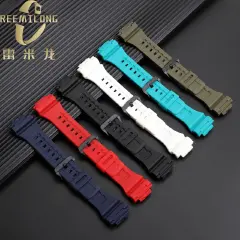 Resin rubber silicone watch strap 18mm bright or matte men women watchband bracelet For Casio G-SHOCK DW-H5600 AQ-S810W AEQ-110
