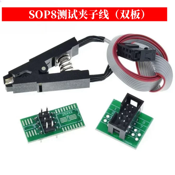 CH341A XTW100 24 25 Series EEPROM Flash BIOS CH341 USB Programmer Module + SOIC8 SOP8 Test Clip For EEPROM 93CXX / 25CXX / 24CXX