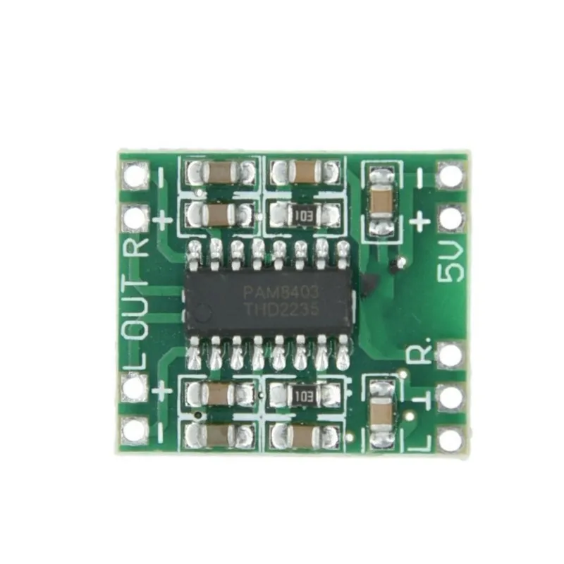 PAM8403 Super Mini Digital Amplifier Board 2 * 3W Class D Digital Amplifier Board Efficient 2.5 To 5V USB Power Supply