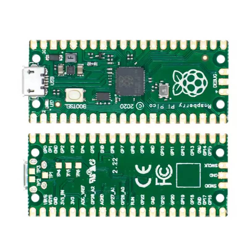Official Raspberry Pi Pico Board RP2040 Dual-Core 264KB ARM Low-Power Microcomputers High-Performance Cortex-M0+ Processor