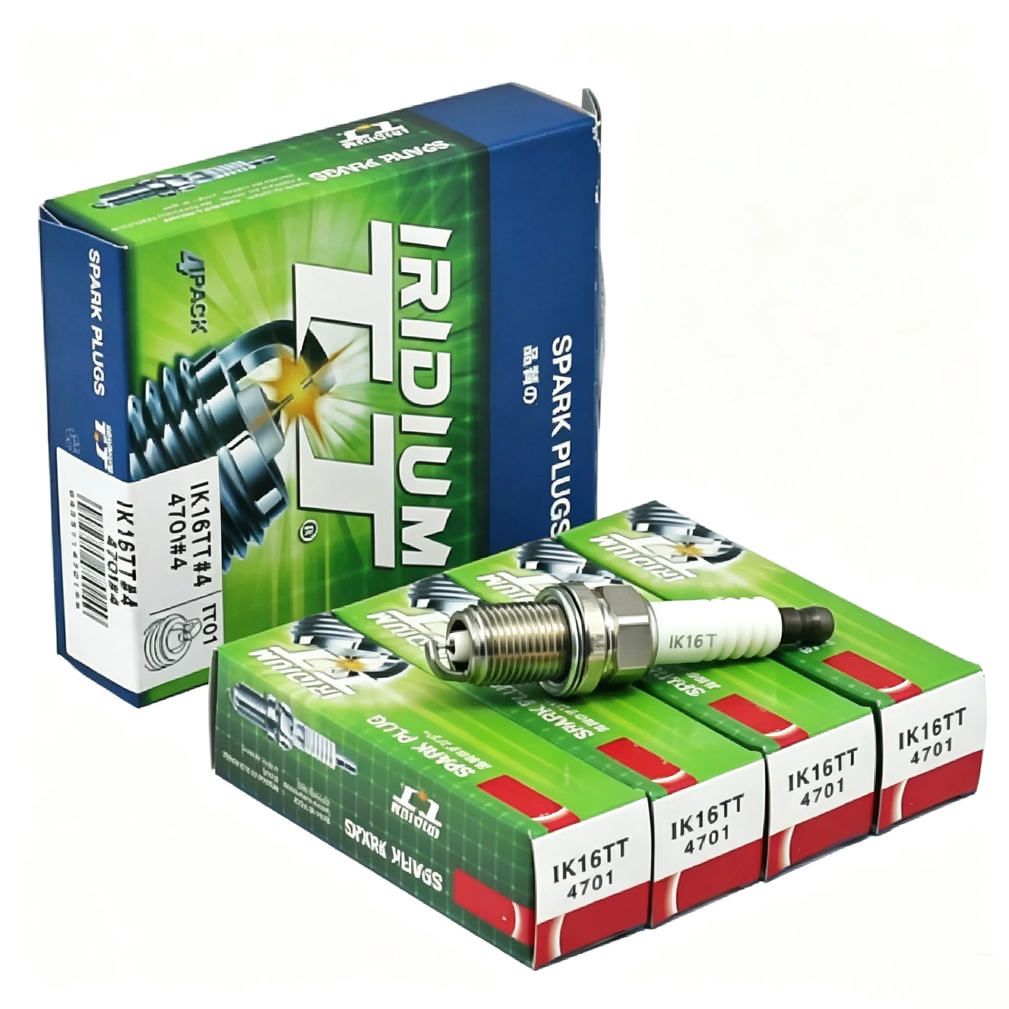 IK16TT 4701 Iridium TT Spark Plug M14x1.25 Engine Ignition Plug Fit Multi Car Models Honda Toyota Nissan