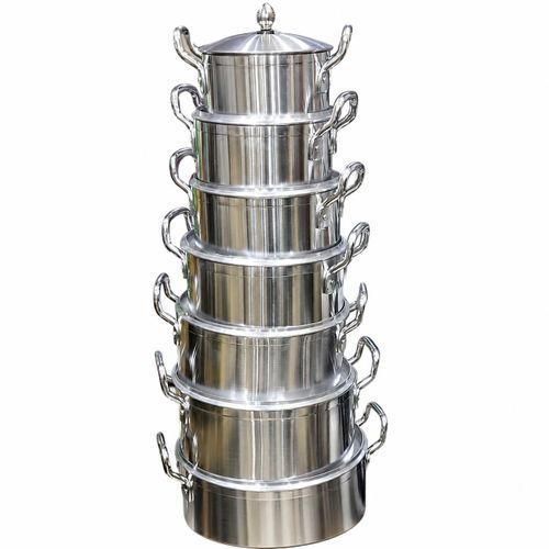 TC PRICE DROP 14PCS Heavy Aluminium Cooking Pot Set Durable Non-Stick Sufuria Set With Lids Modern Kitchen Cookware Set Kenya