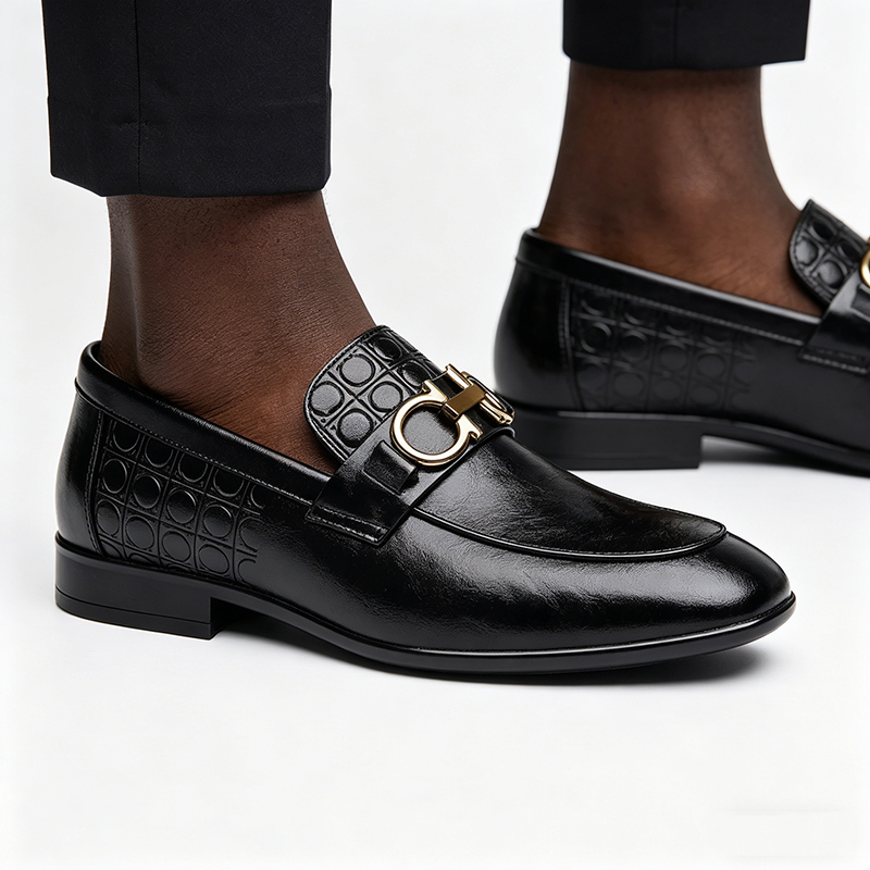 LifeCare New Arrival Business shoes Men's Shoes Fashion Oxfords Formal Shoes Elegant Driving Shoes Men Party Loafers slip on dress shoes official shoes Black