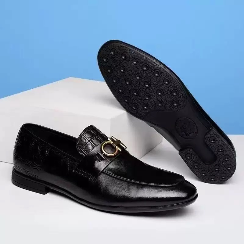 LifeCare New Arrival Business shoes Men's Shoes Fashion Oxfords Formal Shoes Elegant Driving Shoes Men Party Loafers slip on dress shoes official shoes Black