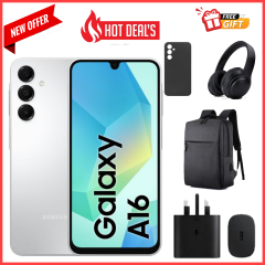 BRAND NEW !! Samsung Galaxy A16 128GB+4GB 6.7" Super AMOLED D 50MP Triple Camera Android 14 Mediatek Helio G99 5000mAh 25W Type-C Charge Smart Phones phone samsung A16 A16 samsung+FREE GIFTS