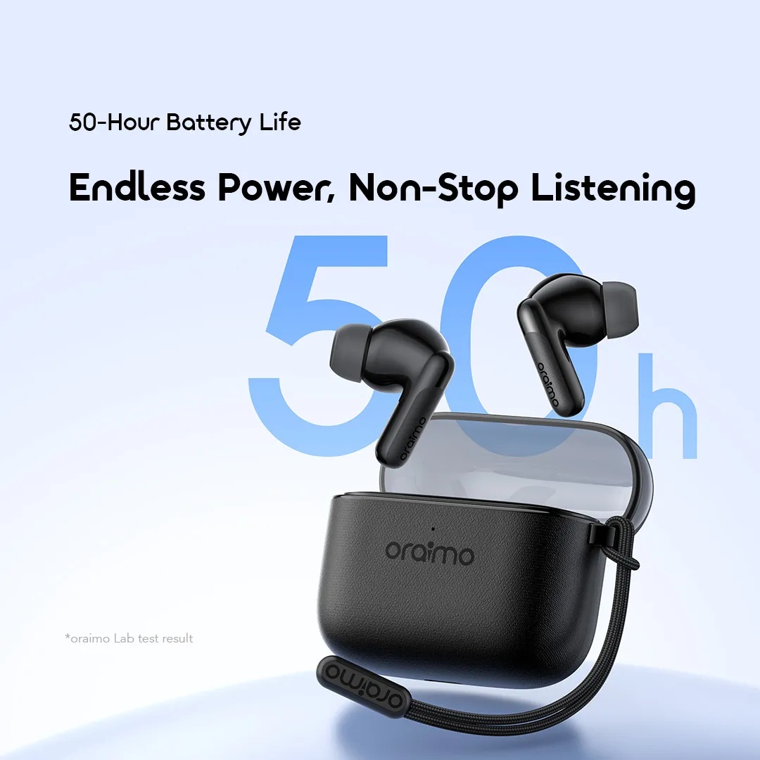 NEW ARRIVAL DEALS!! oraimo SpaceBuds Lite 2 (OTW 325): 7.5-Hr Playtime | AI Translation & Voice Prompt | Sound360 Spatial Audio | HD Voice in Calls | IPX4 Water Resistant | Anti-Lost Lanyard | Earbuds